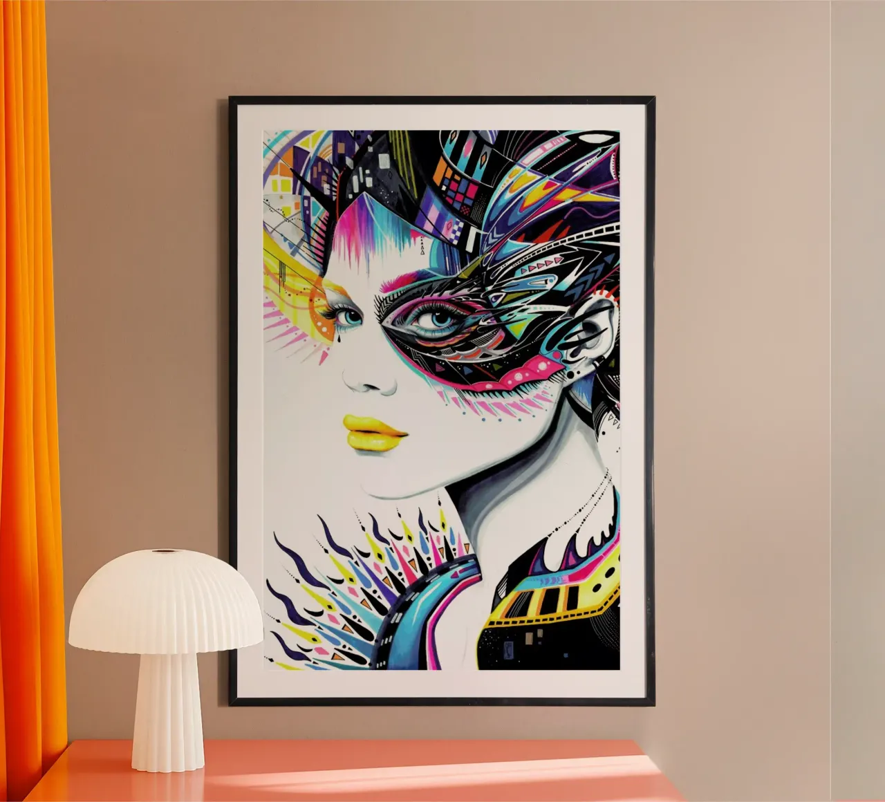 In My Mind poster con telaio in plastica da Pixie Cold