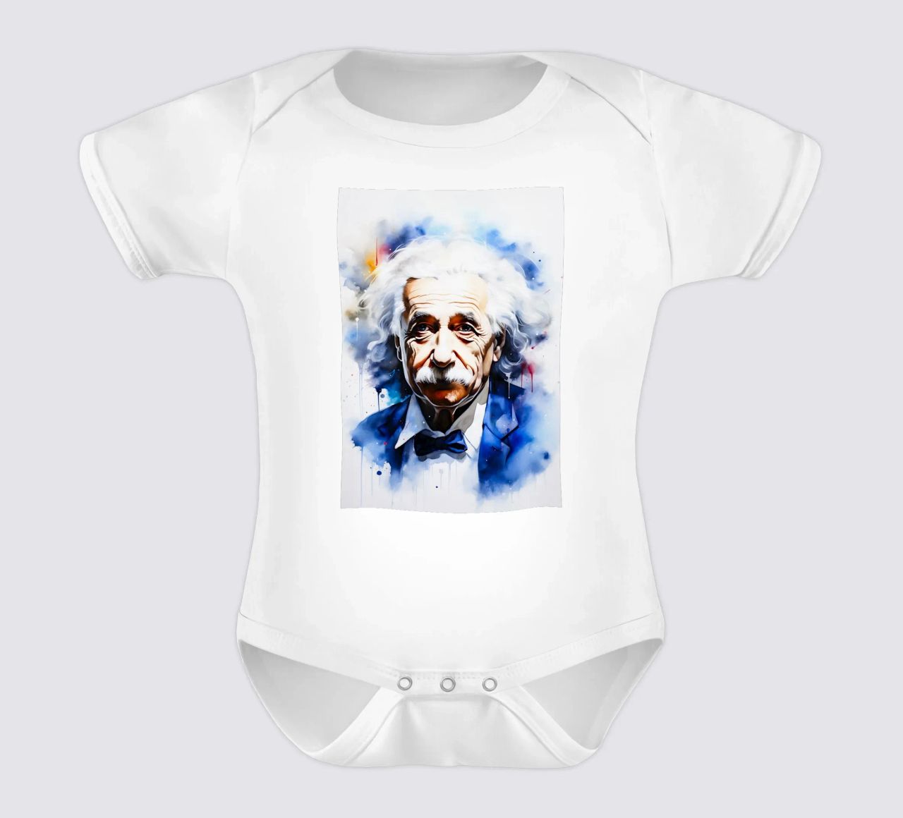 Albert Einstein body neonato maniche corte da FreeArtStudio