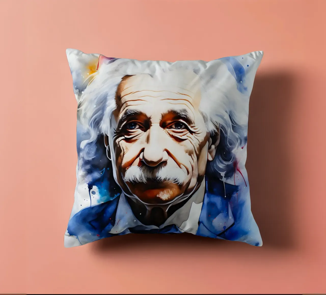 Albert Einstein cuscino da FreeArtStudio