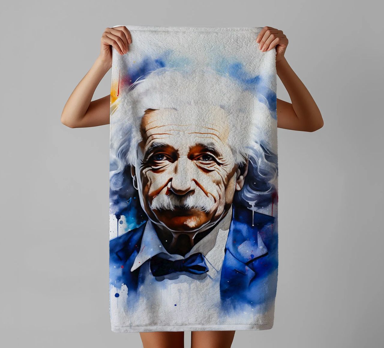 Albert Einstein asciugamano da bagno da FreeArtStudio