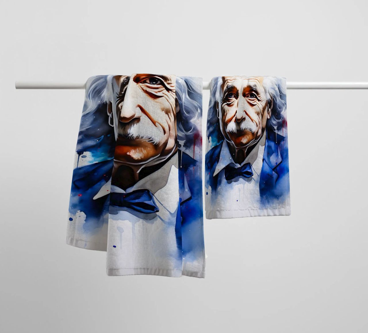 Albert Einstein asciugamano da bagno da FreeArtStudio