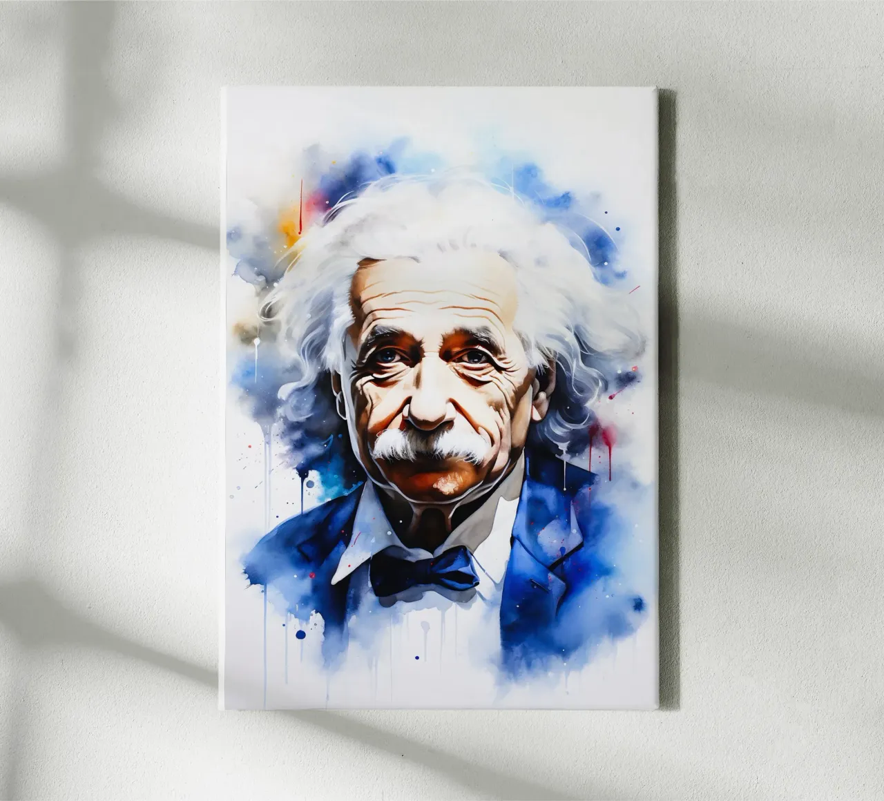 Albert Einstein tela con Cornice a cassetta da FreeArtStudio