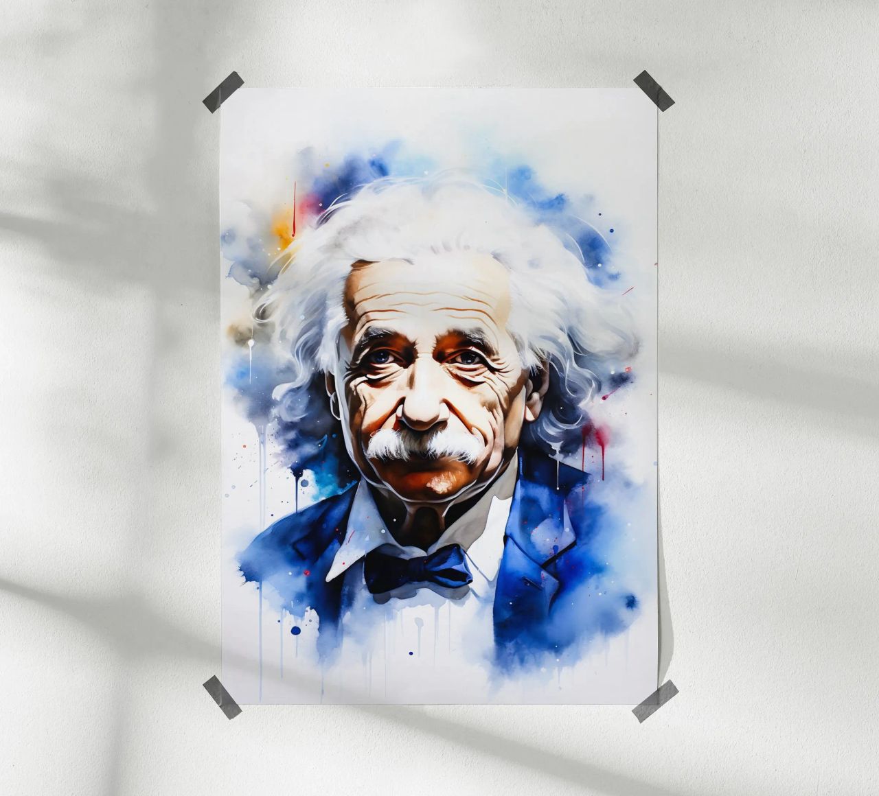 Albert Einstein carta hahnemühle da FreeArtStudio