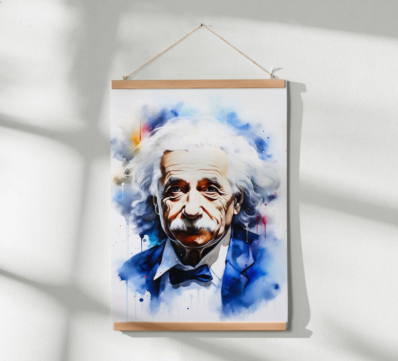 Albert Einstein carta hahnemühle da FreeArtStudio