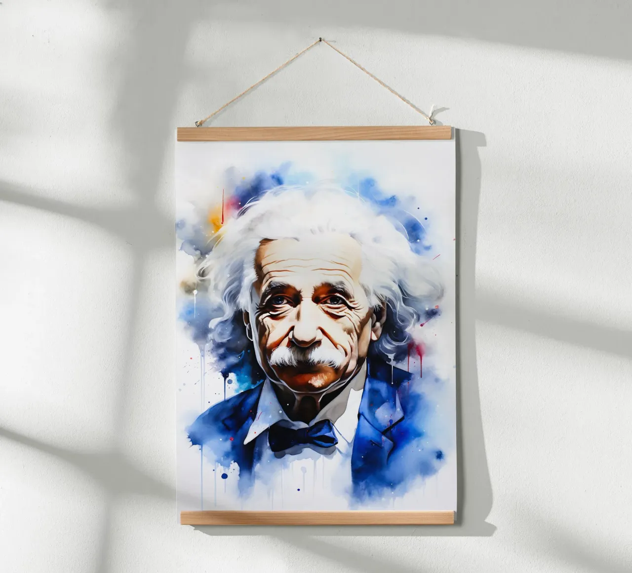 Albert Einstein carta hahnemühle da FreeArtStudio