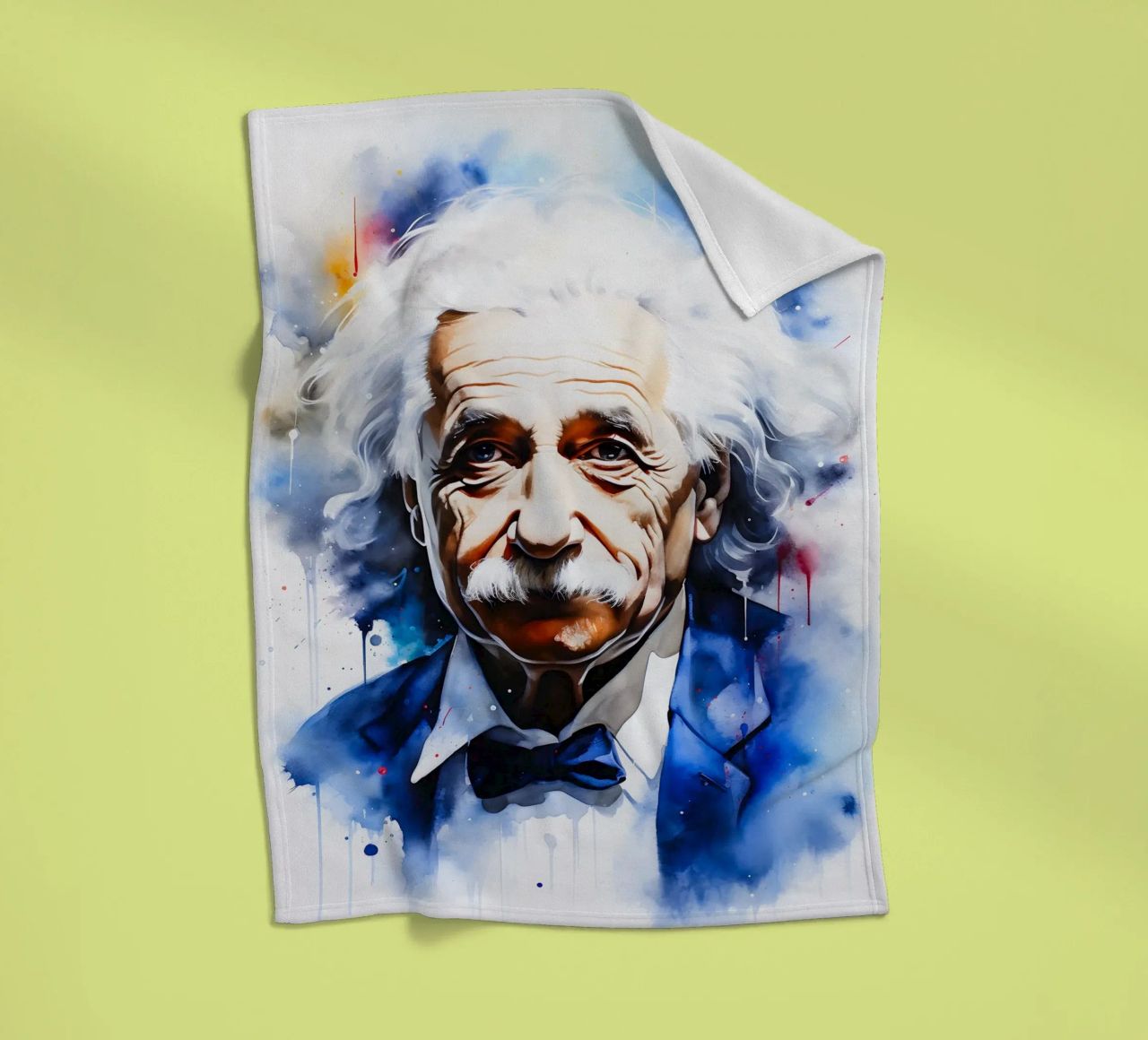 Albert Einstein coperta in pile da FreeArtStudio