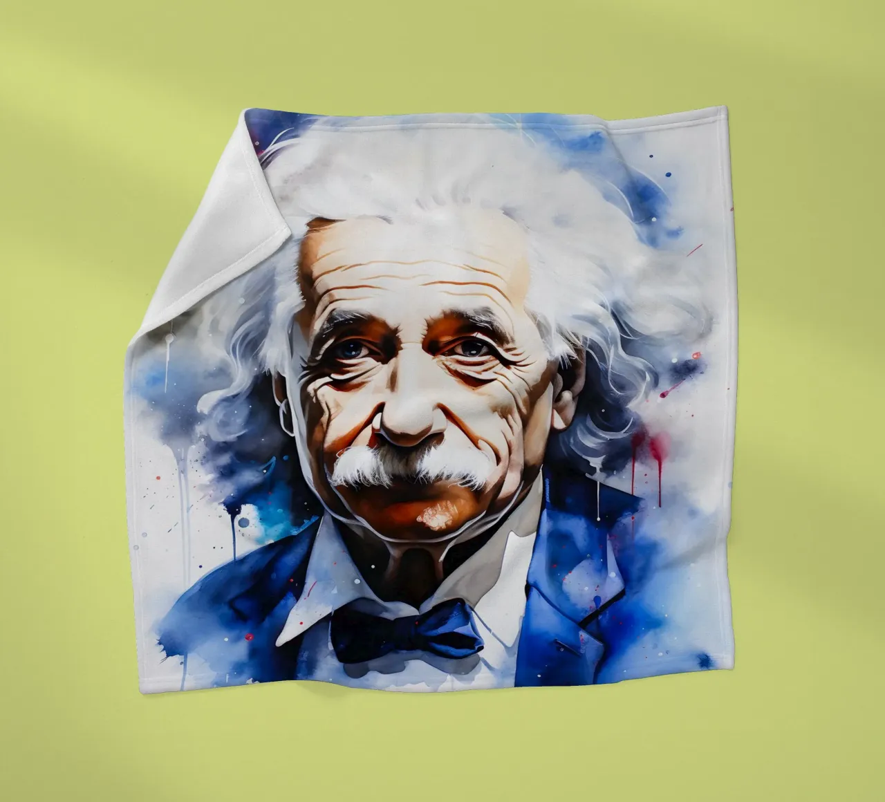 Albert Einstein coperta in pile da FreeArtStudio