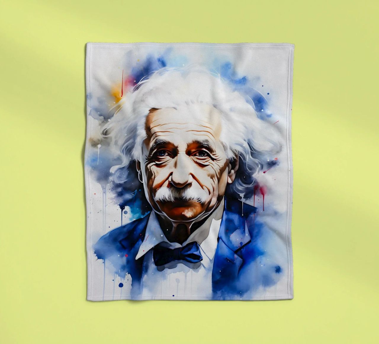 Albert Einstein coperta in pile da FreeArtStudio