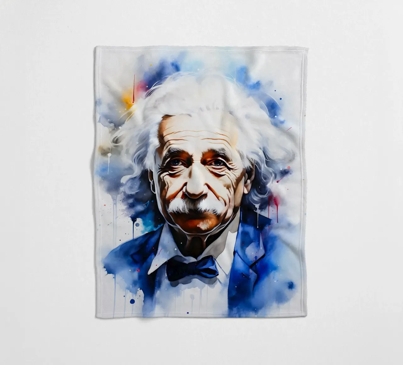 Albert Einstein coperta in pile da FreeArtStudio
