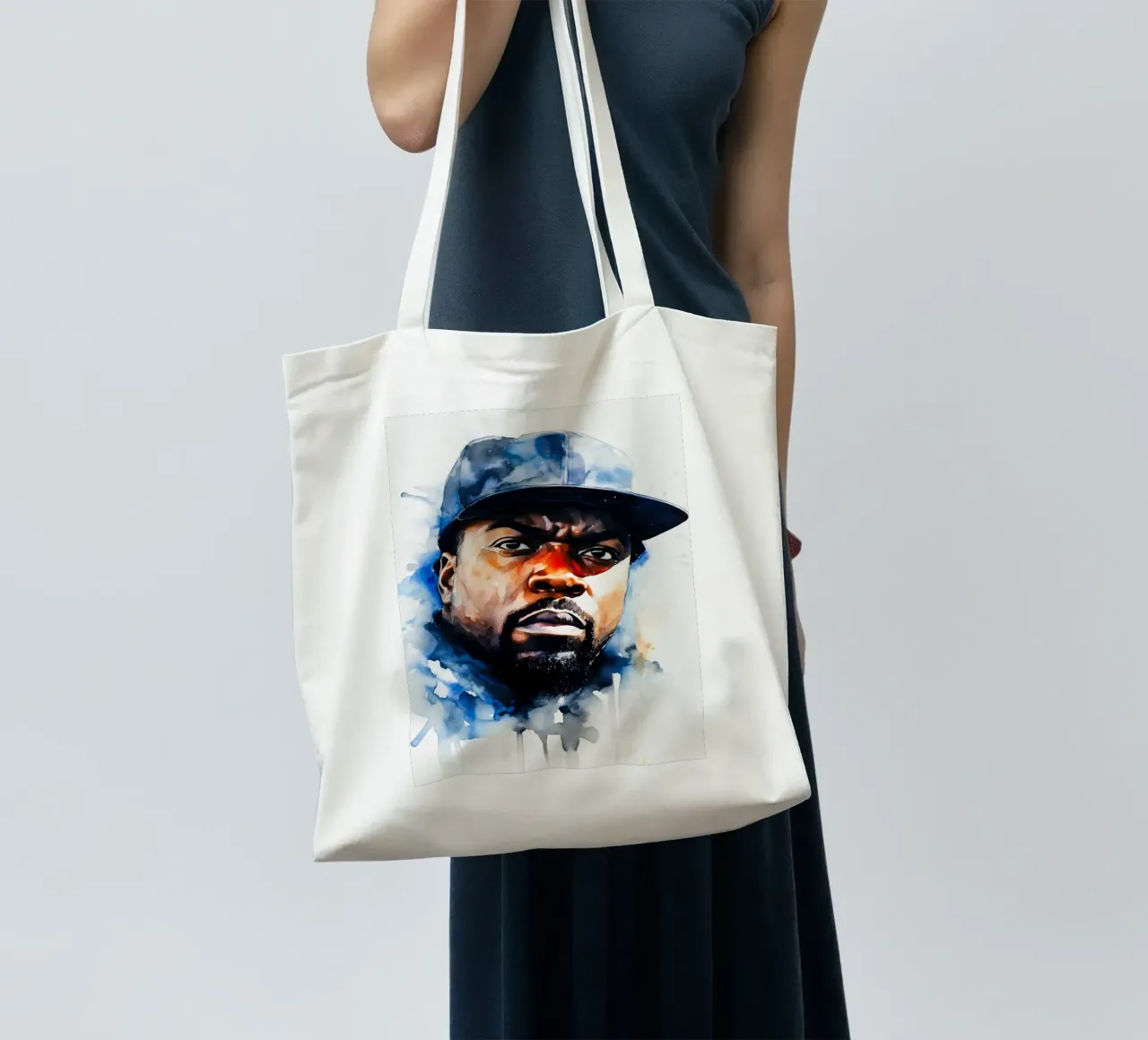 ice cube borsa in juta da FreeArtStudio