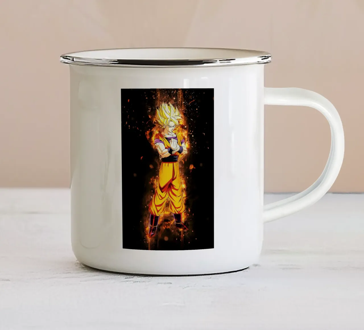 Colored taza de esmalte de Neonartstudio