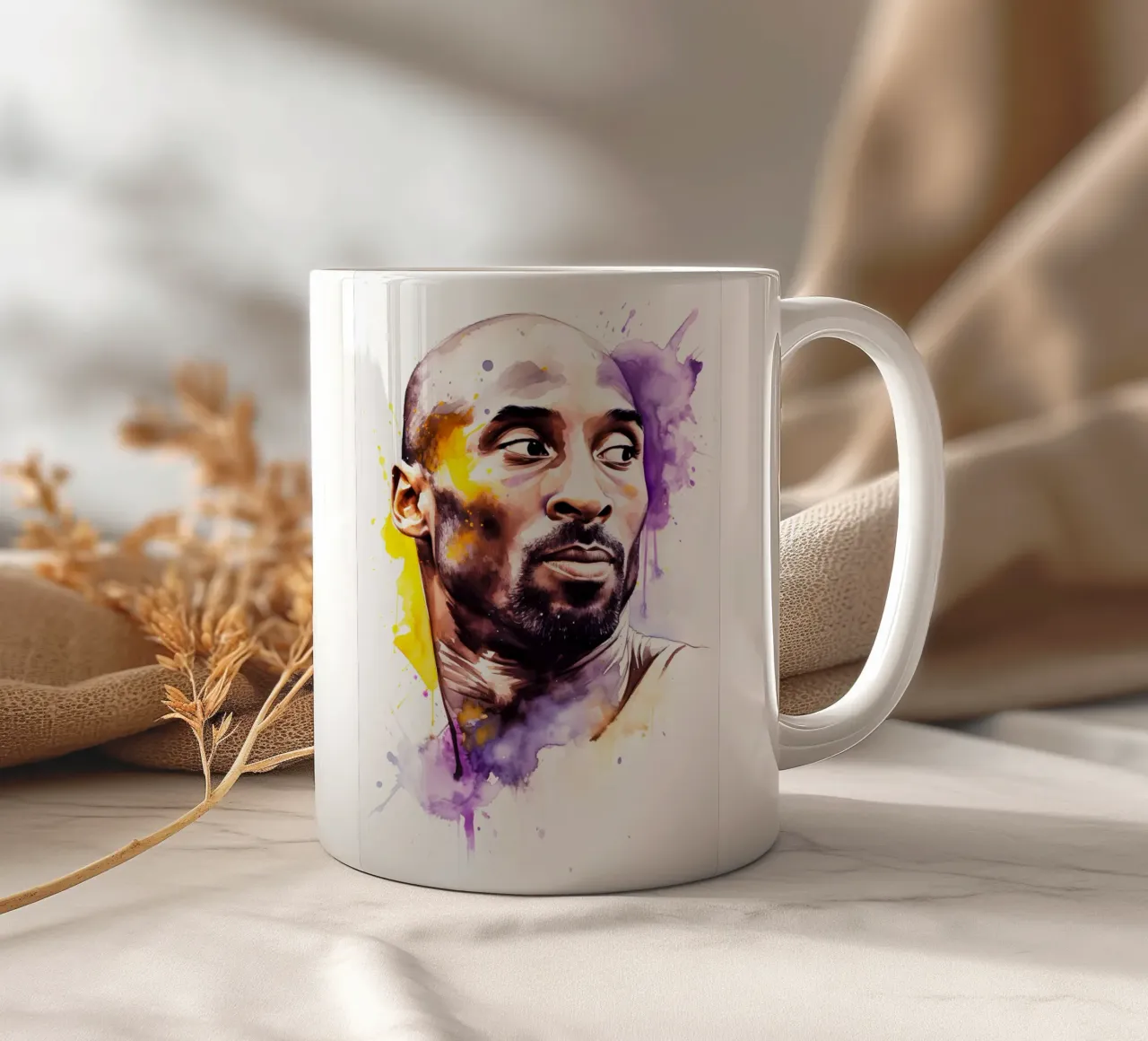 Kobe Bryant Keramik Tasse von FreeArtStudio