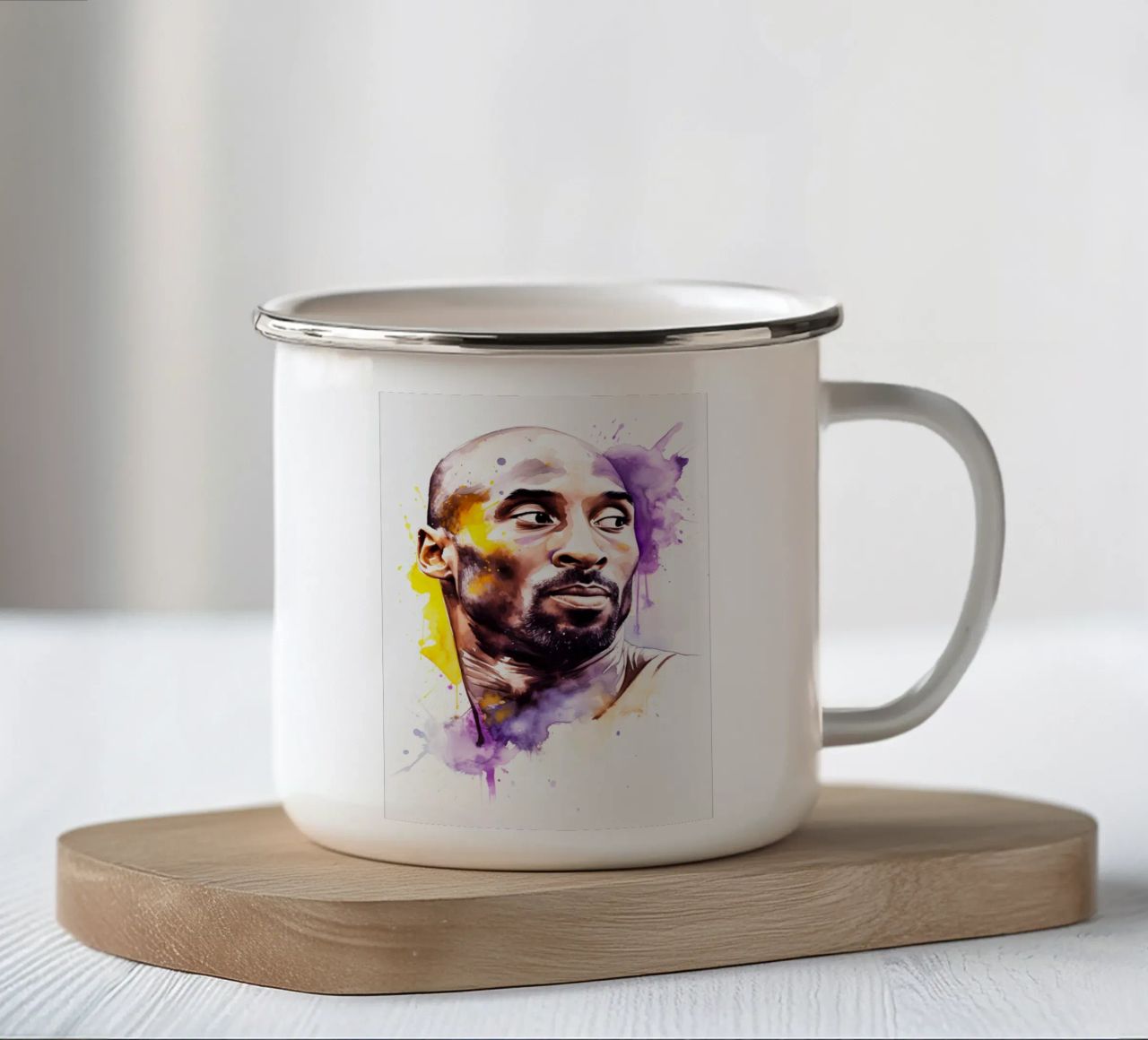 Kobe Bryant tazza in smalto da FreeArtStudio