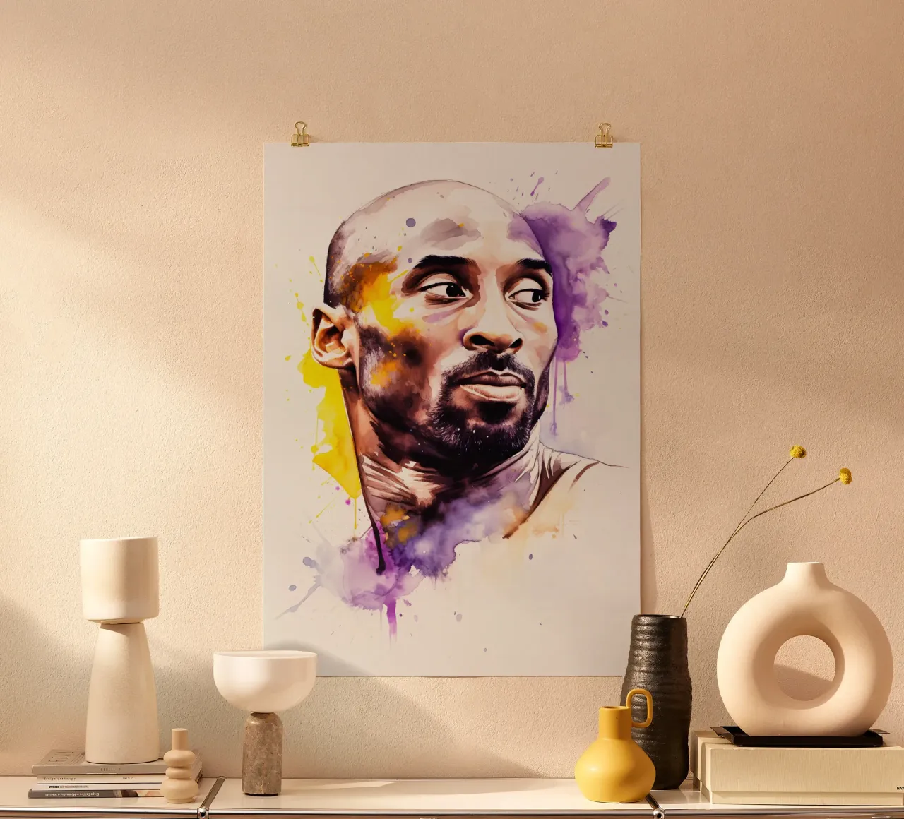 Kobe Bryant carta hahnemühle da FreeArtStudio