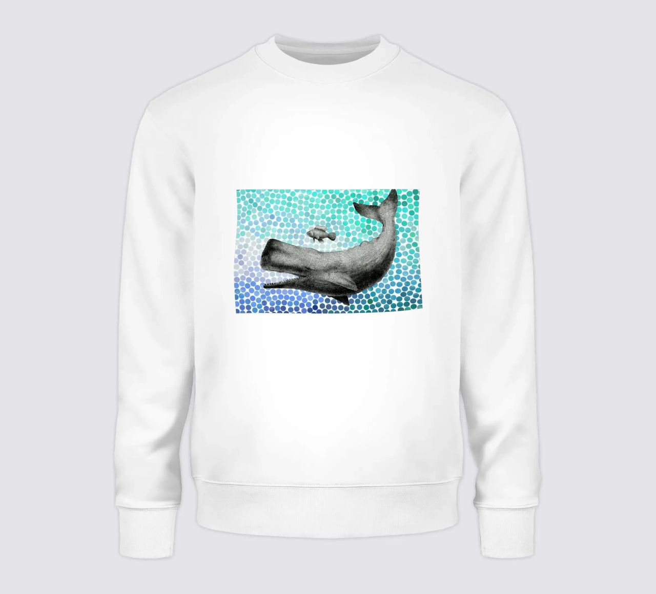 Whale and Fish felpa da Eric Fan