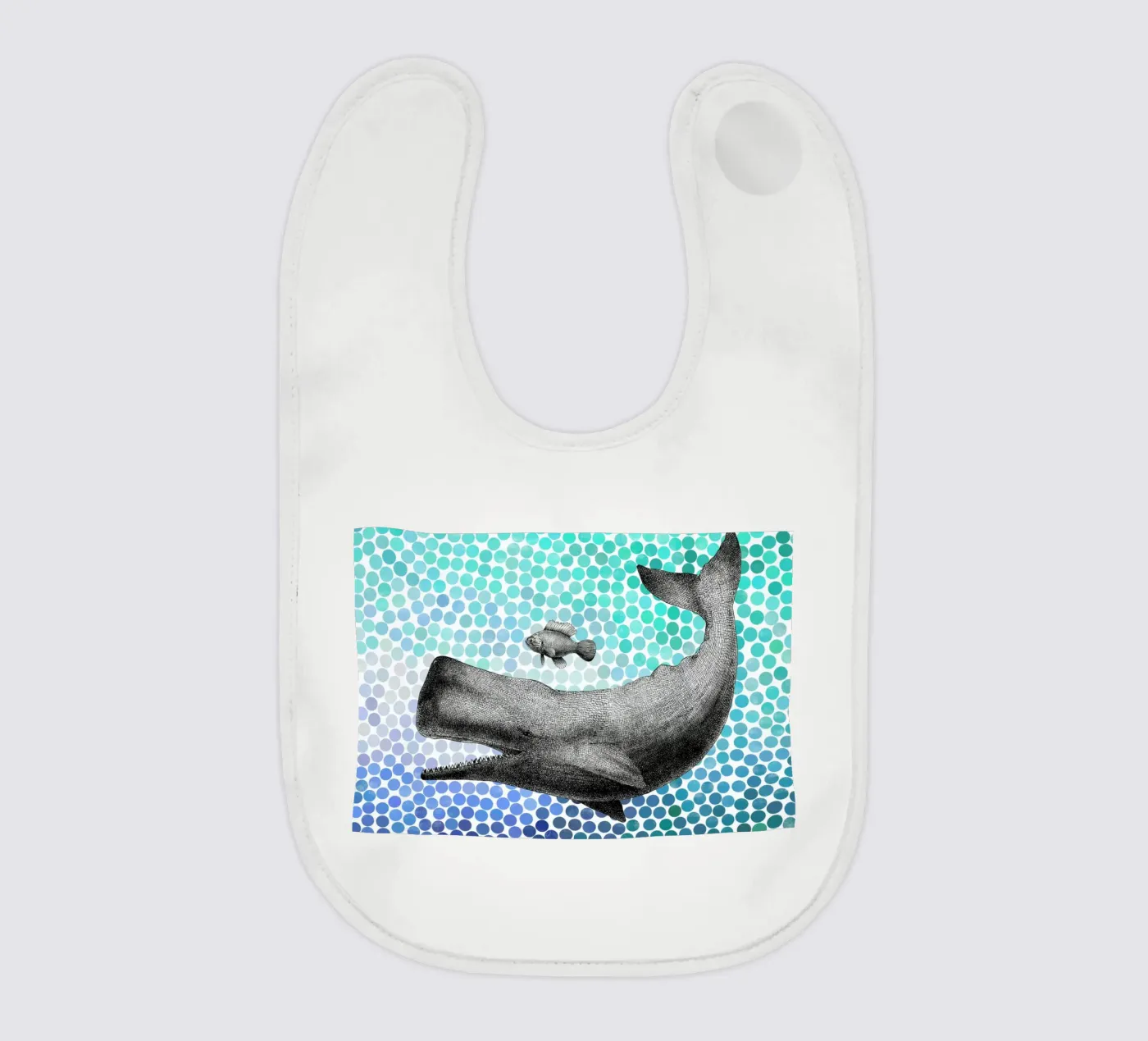 Whale and Fish bavaglino da Eric Fan