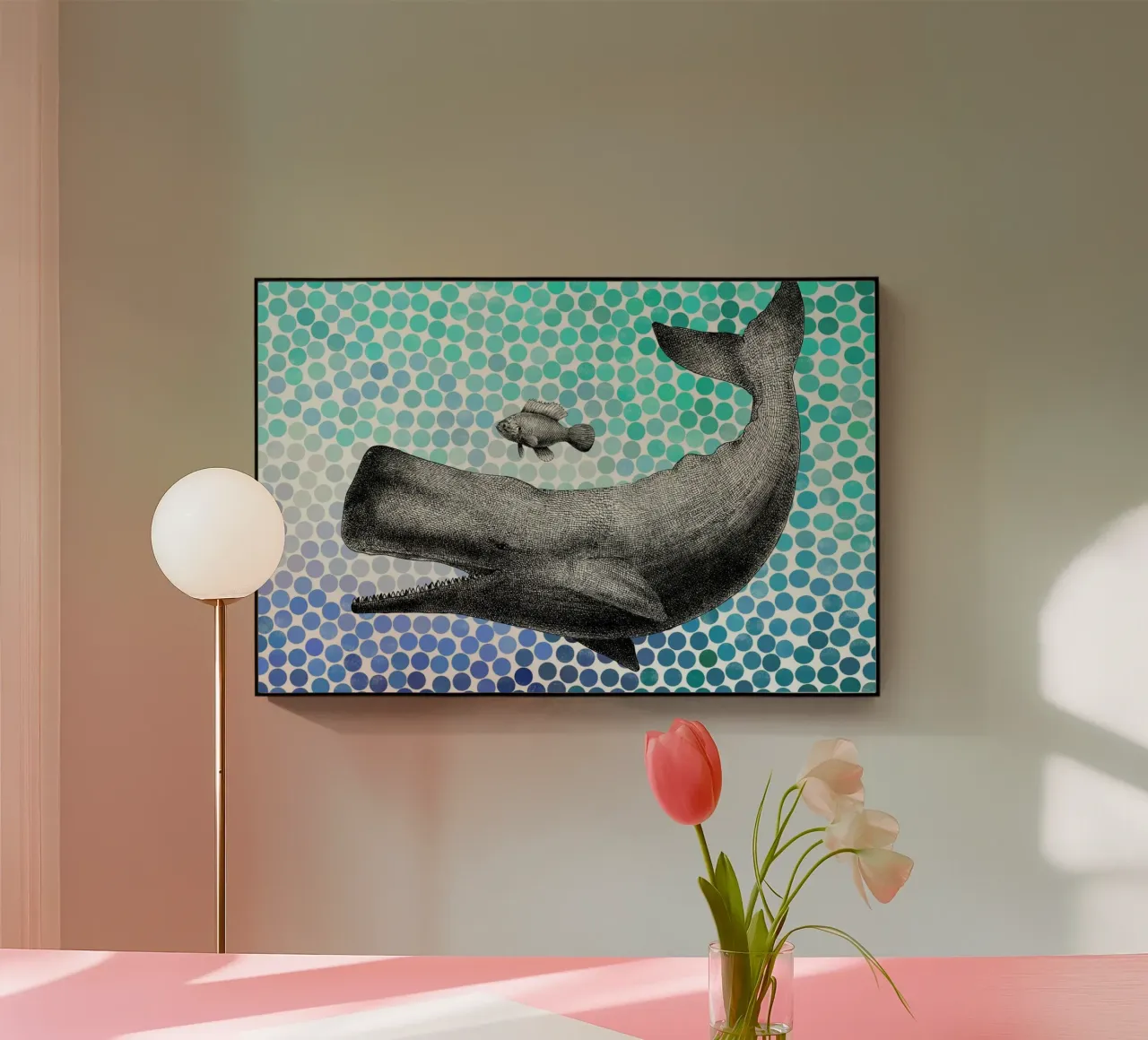 Whale and Fish plexiglass da Eric Fan