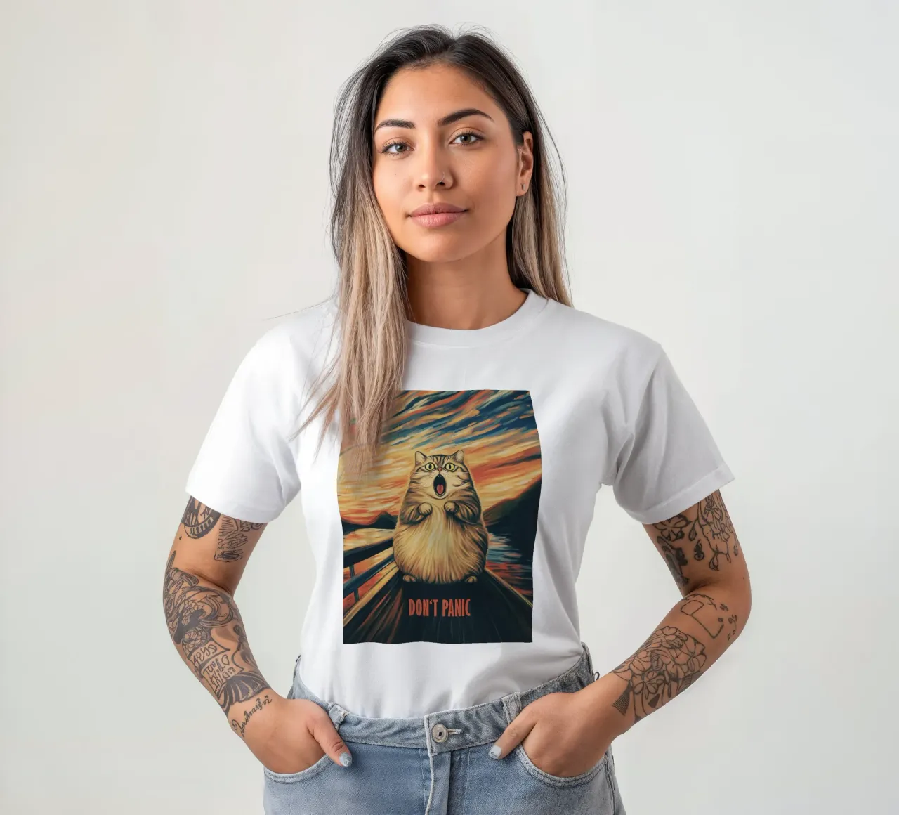 No Panic | Ispirato da Edward Munch - L'urlo t-shirt da Autofocus