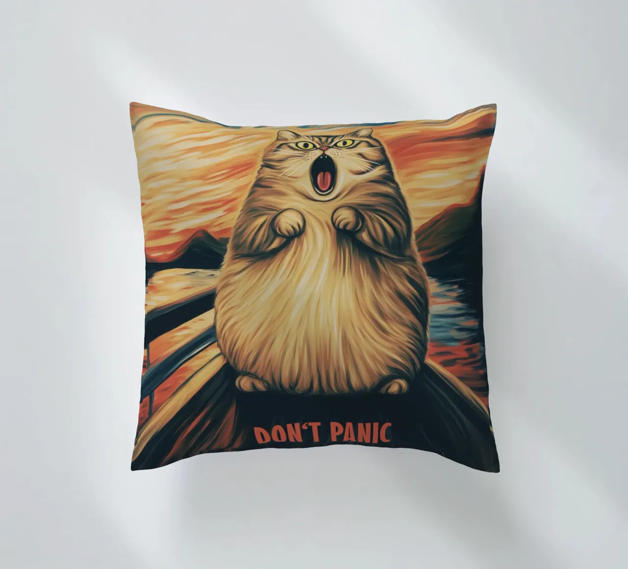 No Panic | Ispirato da Edward Munch - L'urlo cuscino da Autofocus