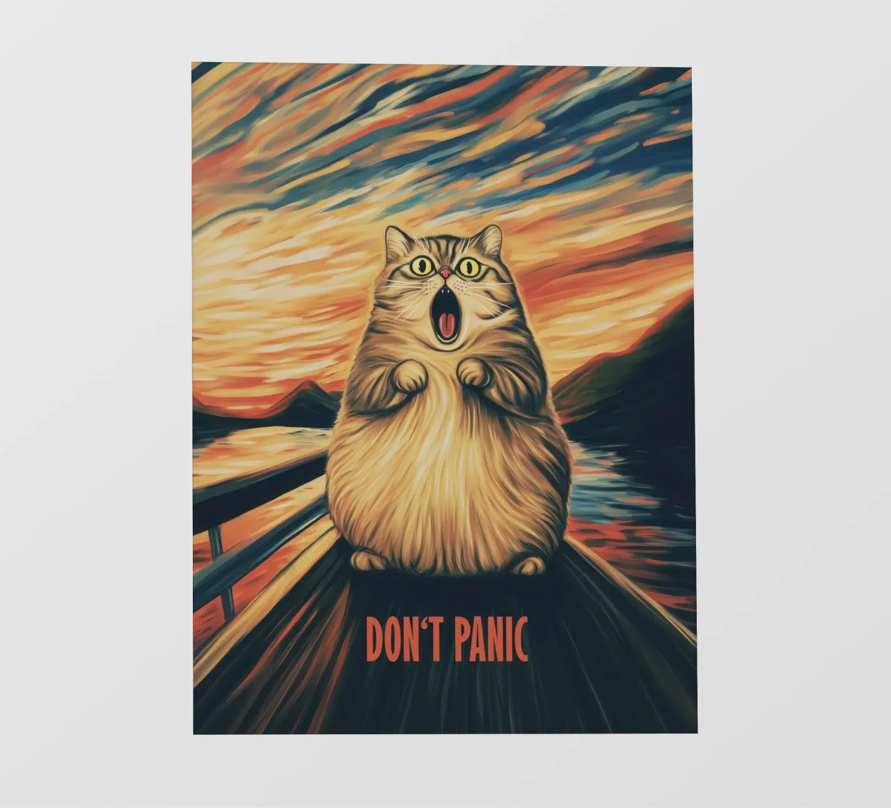 No Panic | Ispirato da Edward Munch - L'urlo telo in pvc da Autofocus