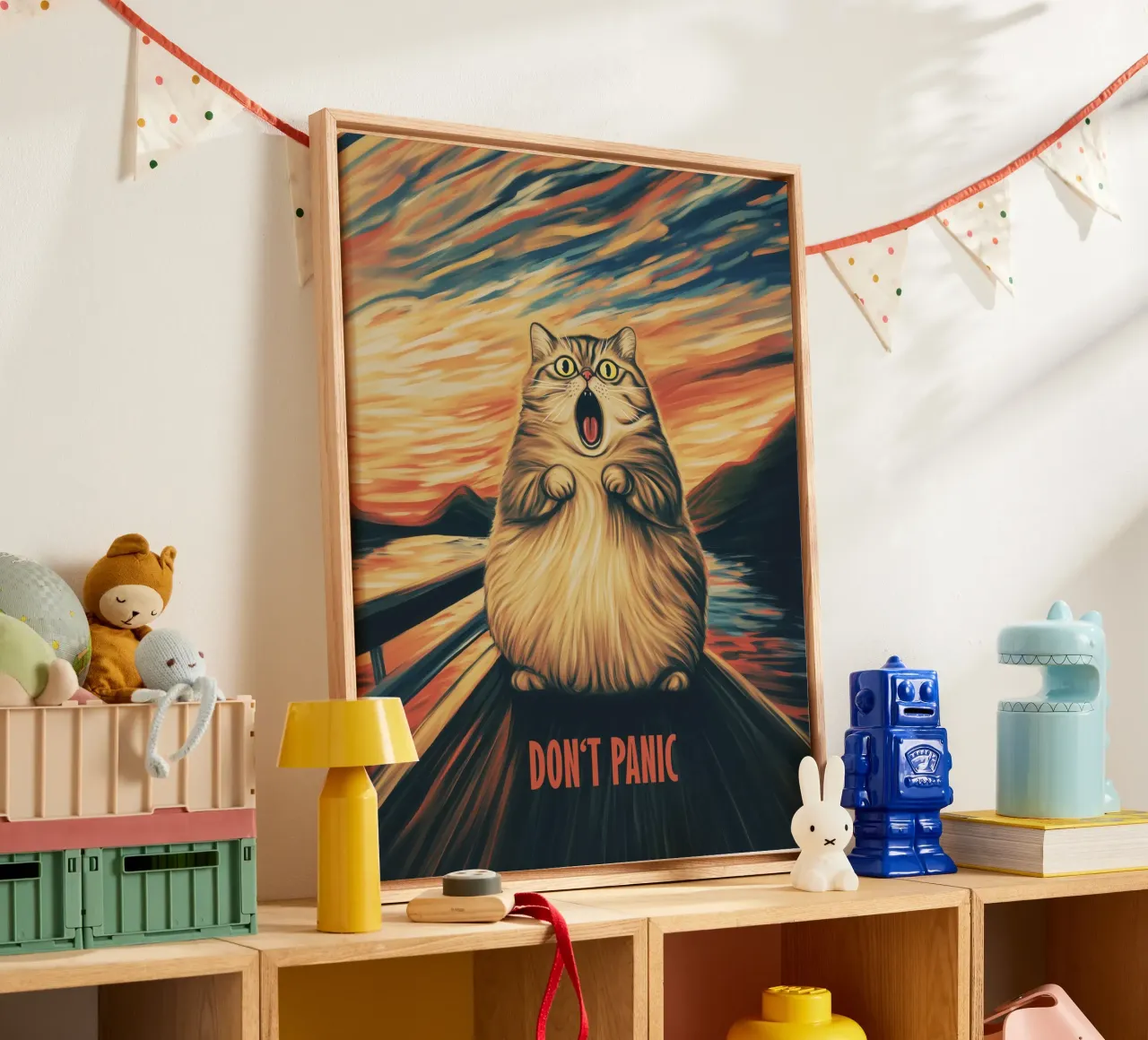 No Panic | Inspired by Edward Munch - The Scream canvas by Autofocus
