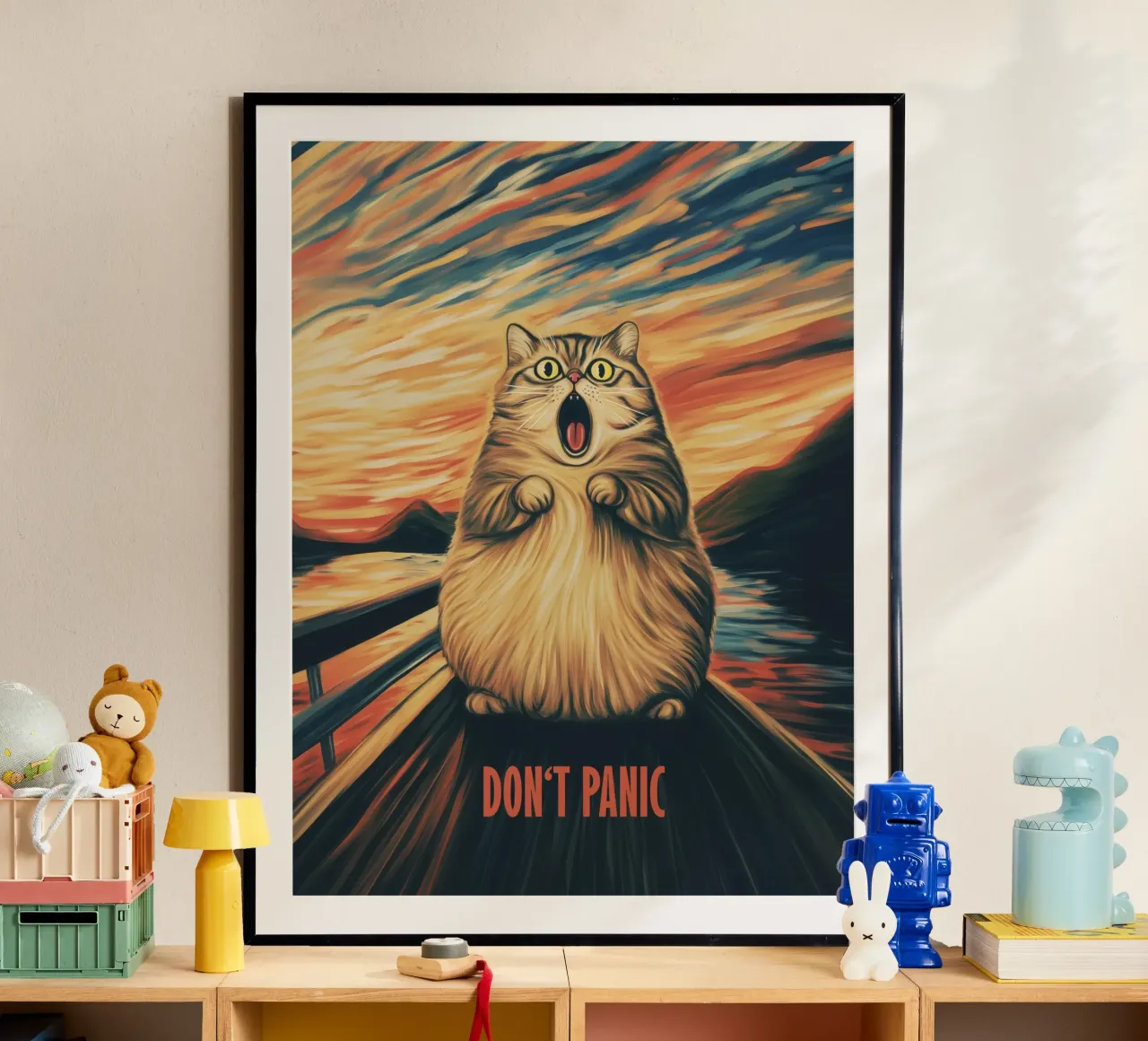 No Panic | Ispirato da Edward Munch - L'urlo carta hahnemühle da Autofocus
