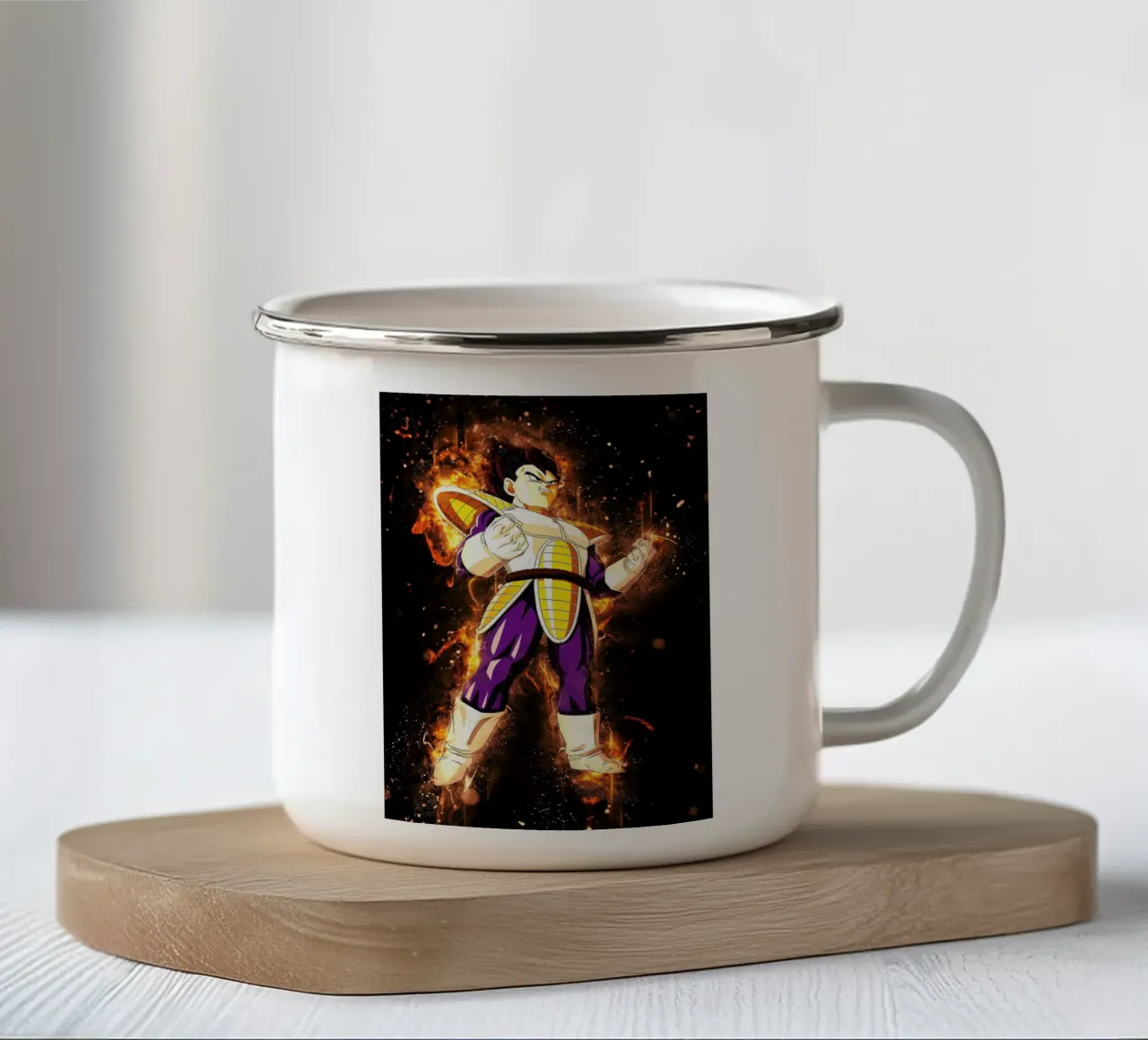 Colored enamel mug by Neonartstudio