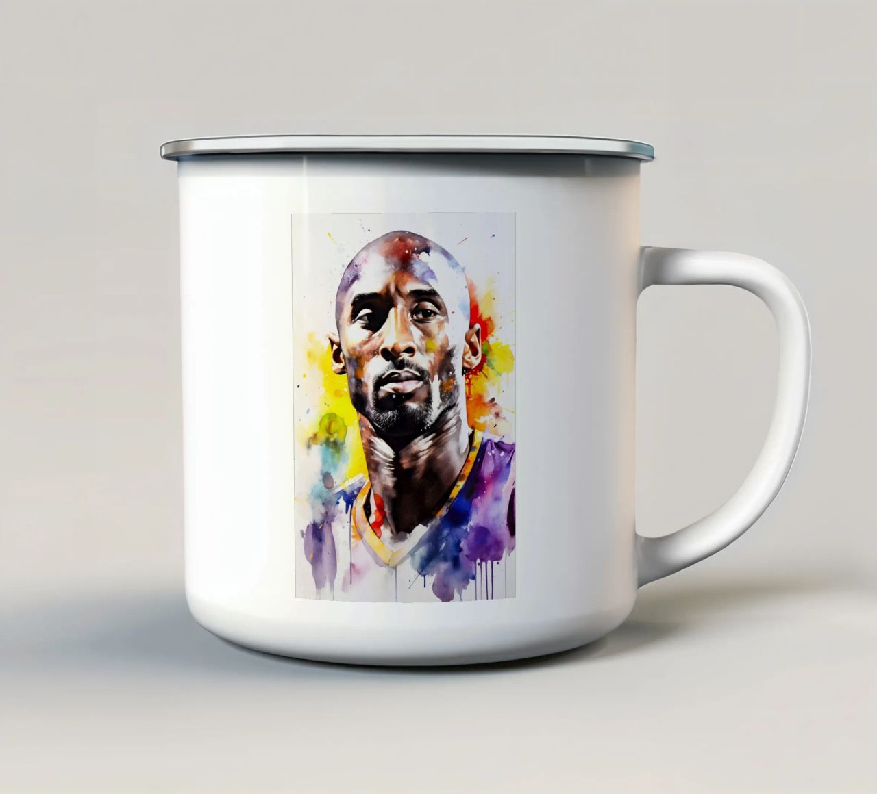 Kobe Bryant tazza in smalto da FreeArtStudio