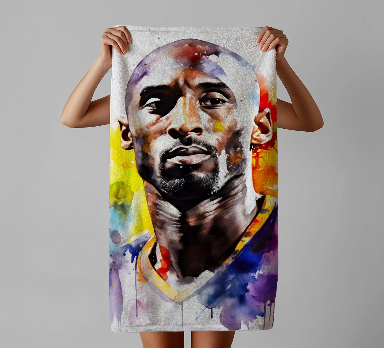 Kobe Bryant asciugamano da bagno da FreeArtStudio