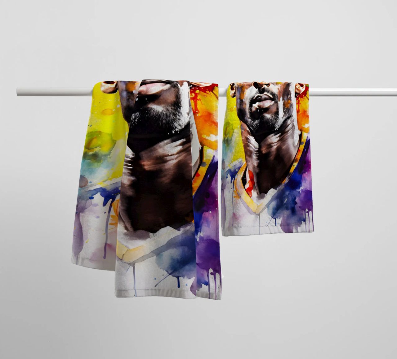 Kobe Bryant asciugamano da bagno da FreeArtStudio
