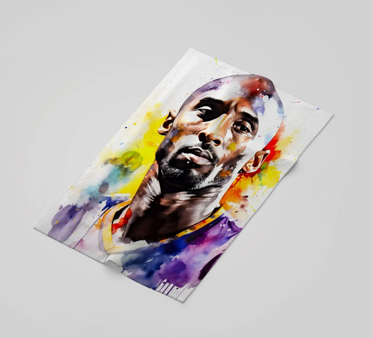 Kobe Bryant toalla de playa de FreeArtStudio