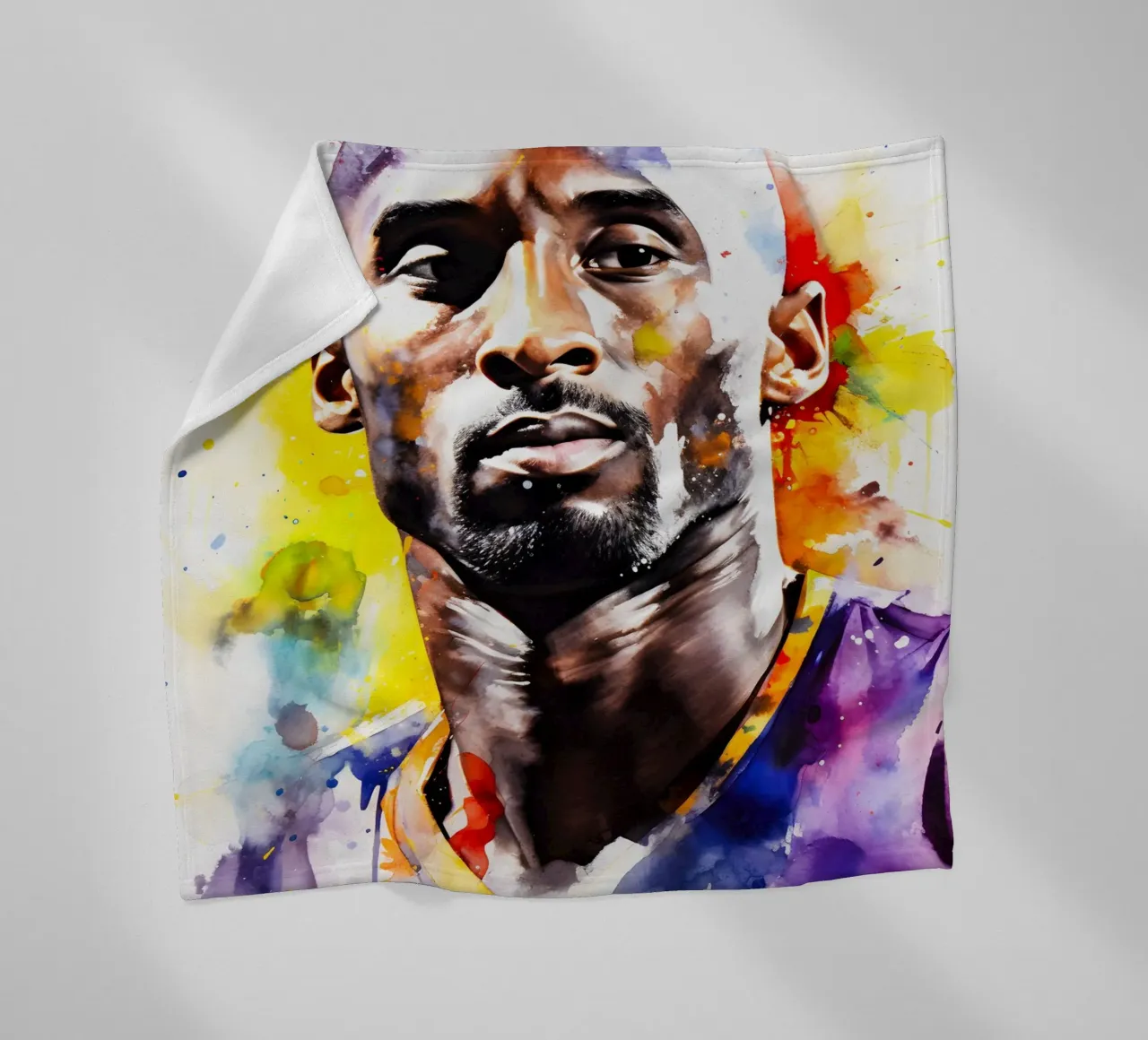 Kobe Bryant fleece blanket by FreeArtStudio