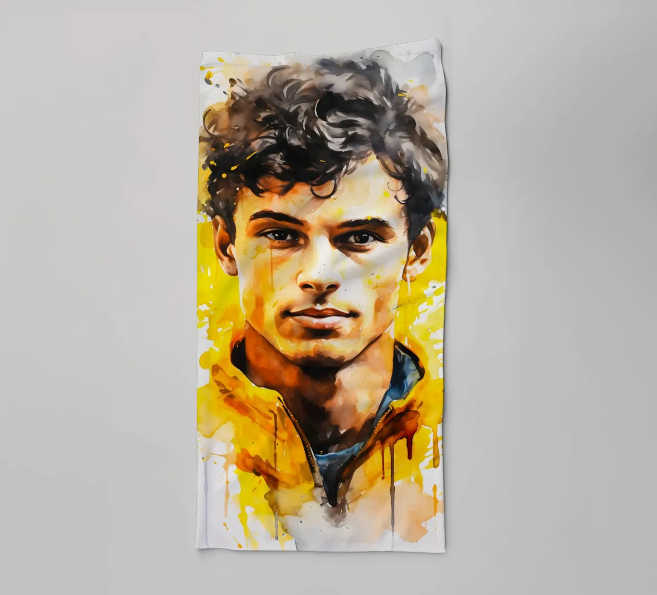 lando norris asciugamano da bagno da FreeArtStudio