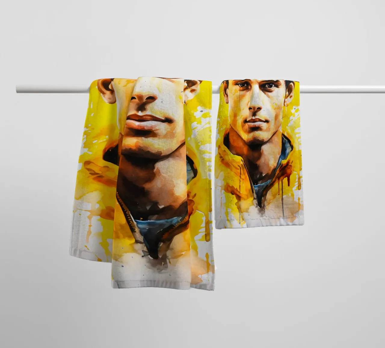 lando norris asciugamano da bagno da FreeArtStudio