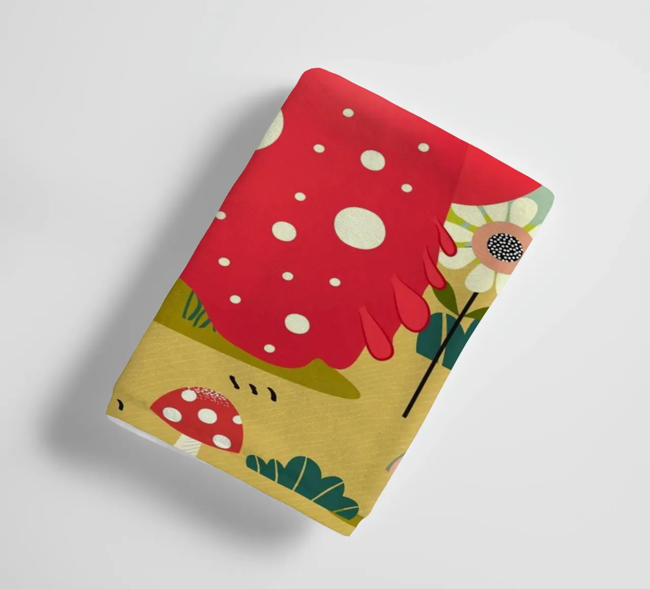 Un drôle de monstre champignon dans une forêt colorée serviette de bain de namosh