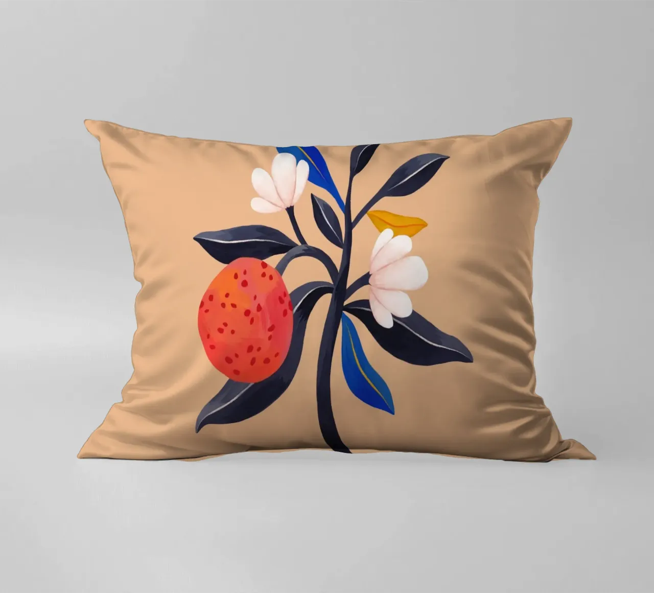 Flaming Garden - Oranges decorative cushion by The Artcircle