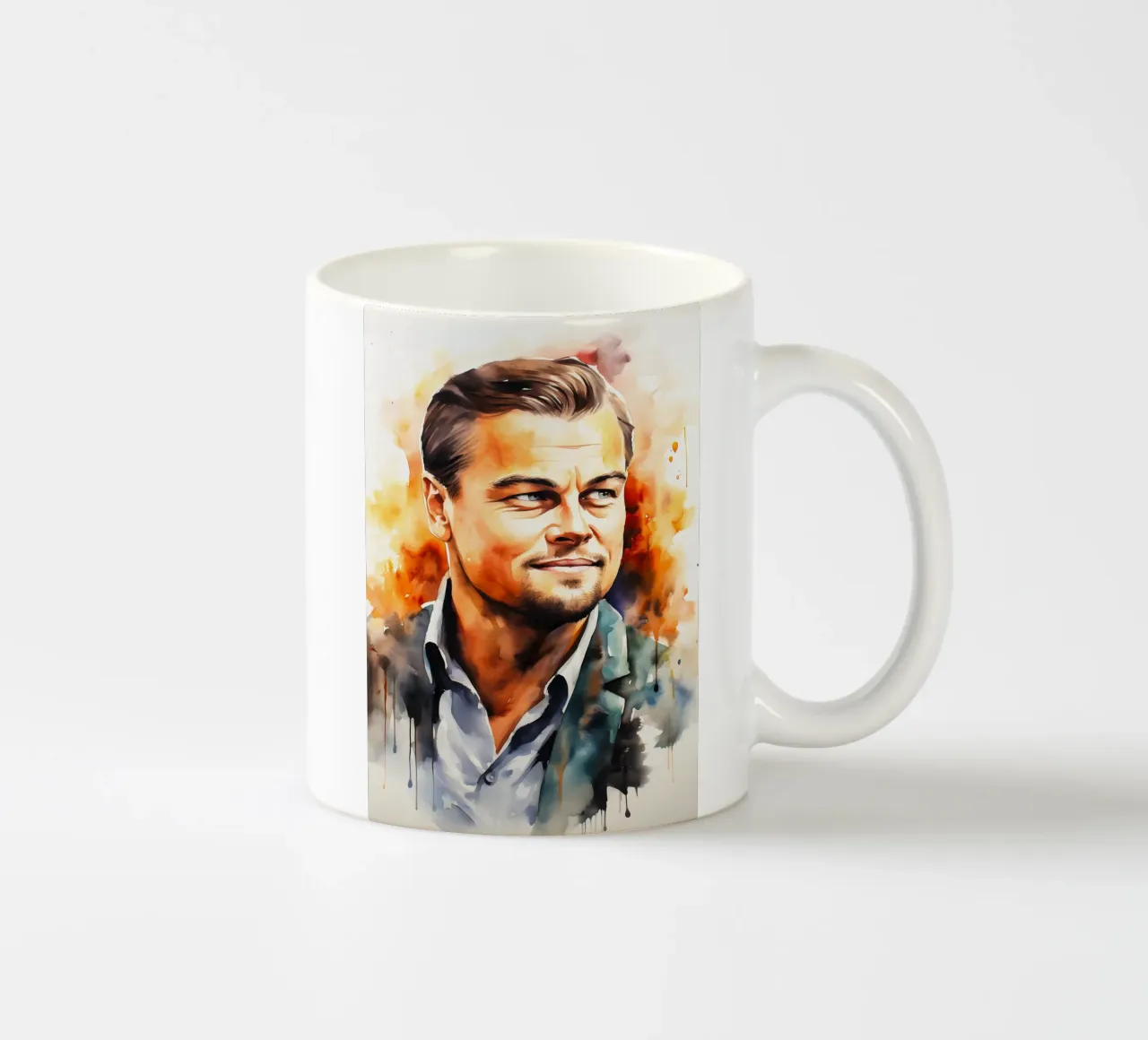 leonardo dicaprio tazza in ceramica da FreeArtStudio