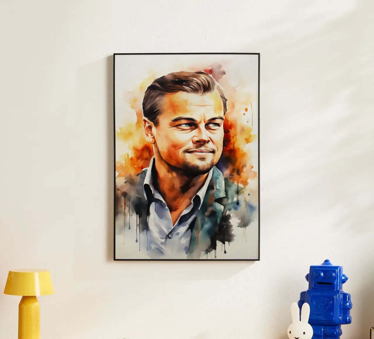 leonardo dicaprio alluminio dibond da FreeArtStudio