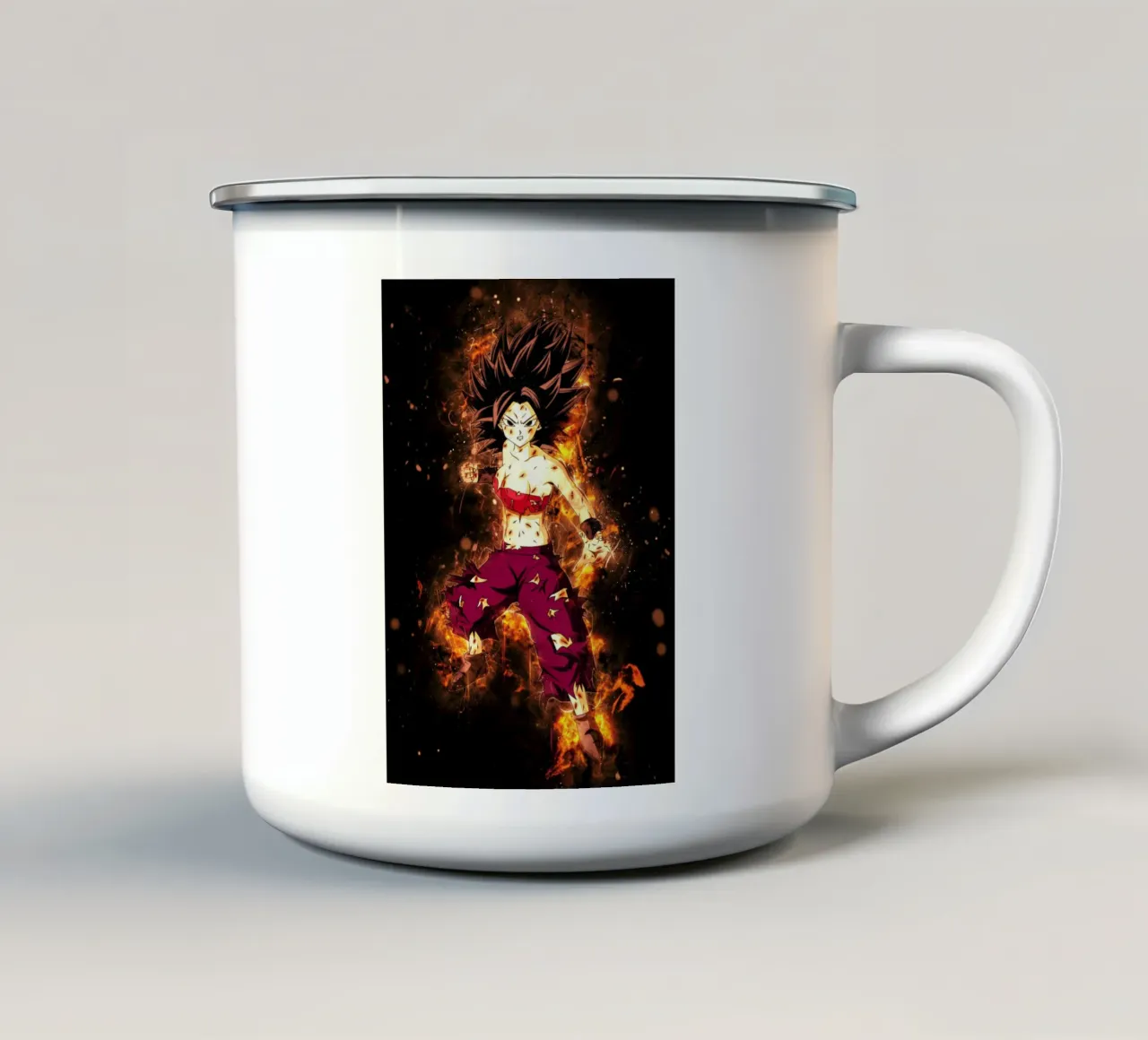Commission - Caulifla tazza in smalto da Neonartstudio