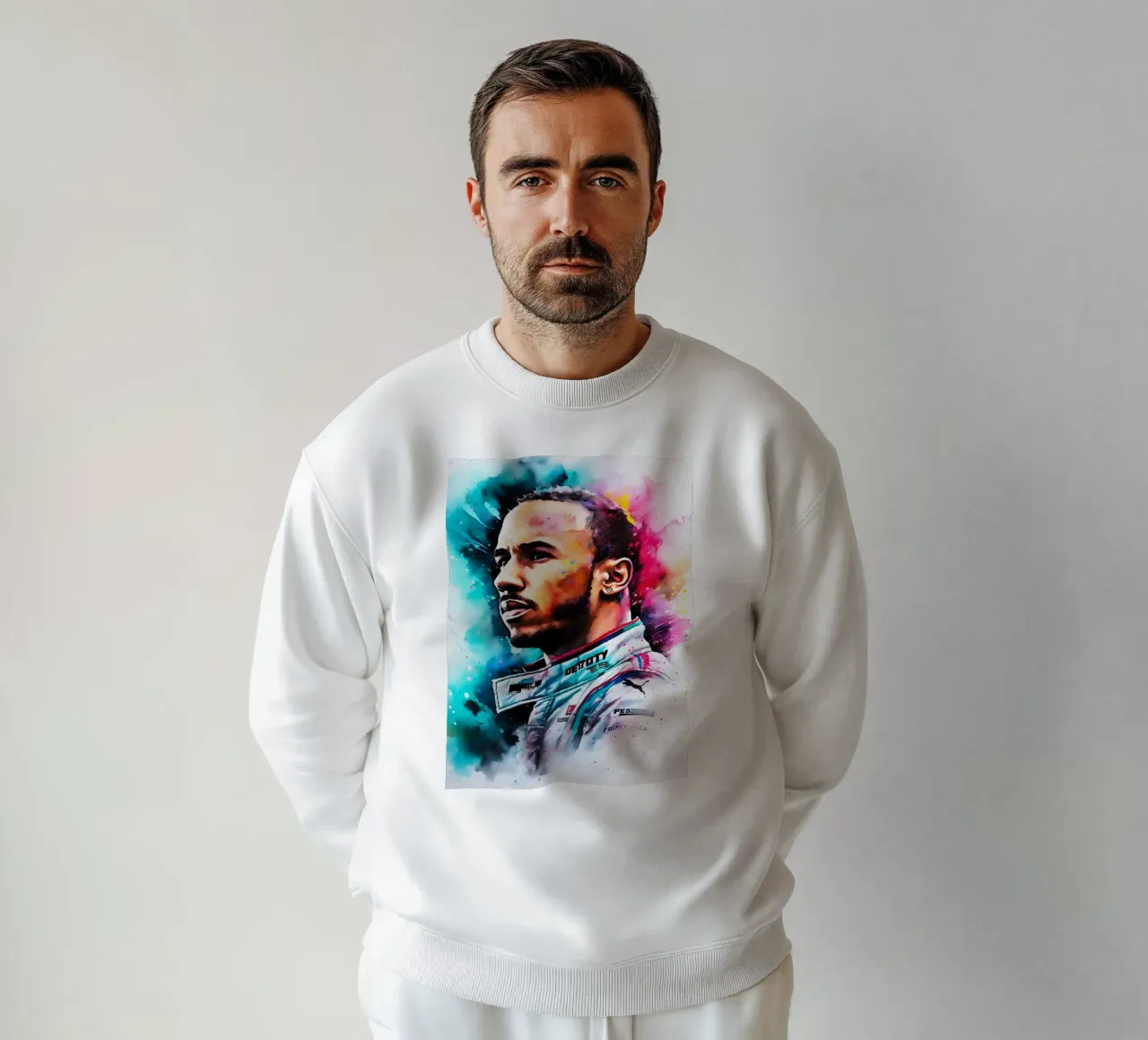 Lewis Hamilton felpa da FreeArtStudio