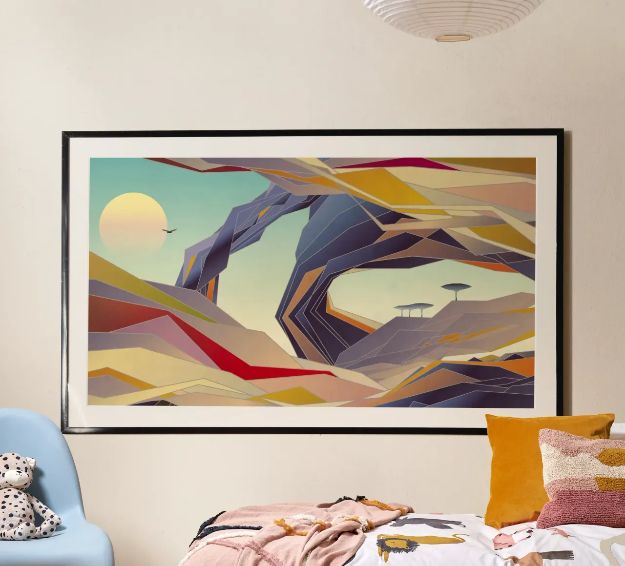 Arcadia poster con telaio in alluminio da Angelo Cerantola