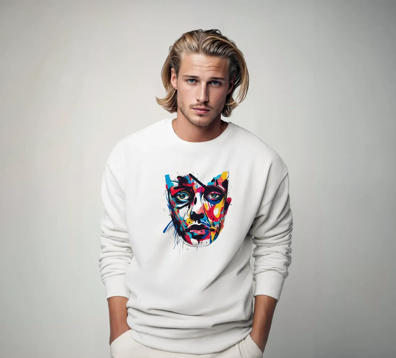 Face #3 felpa da Art Unleashed