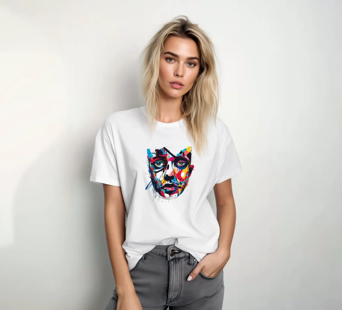 Face #3 t-shirt da Art Unleashed