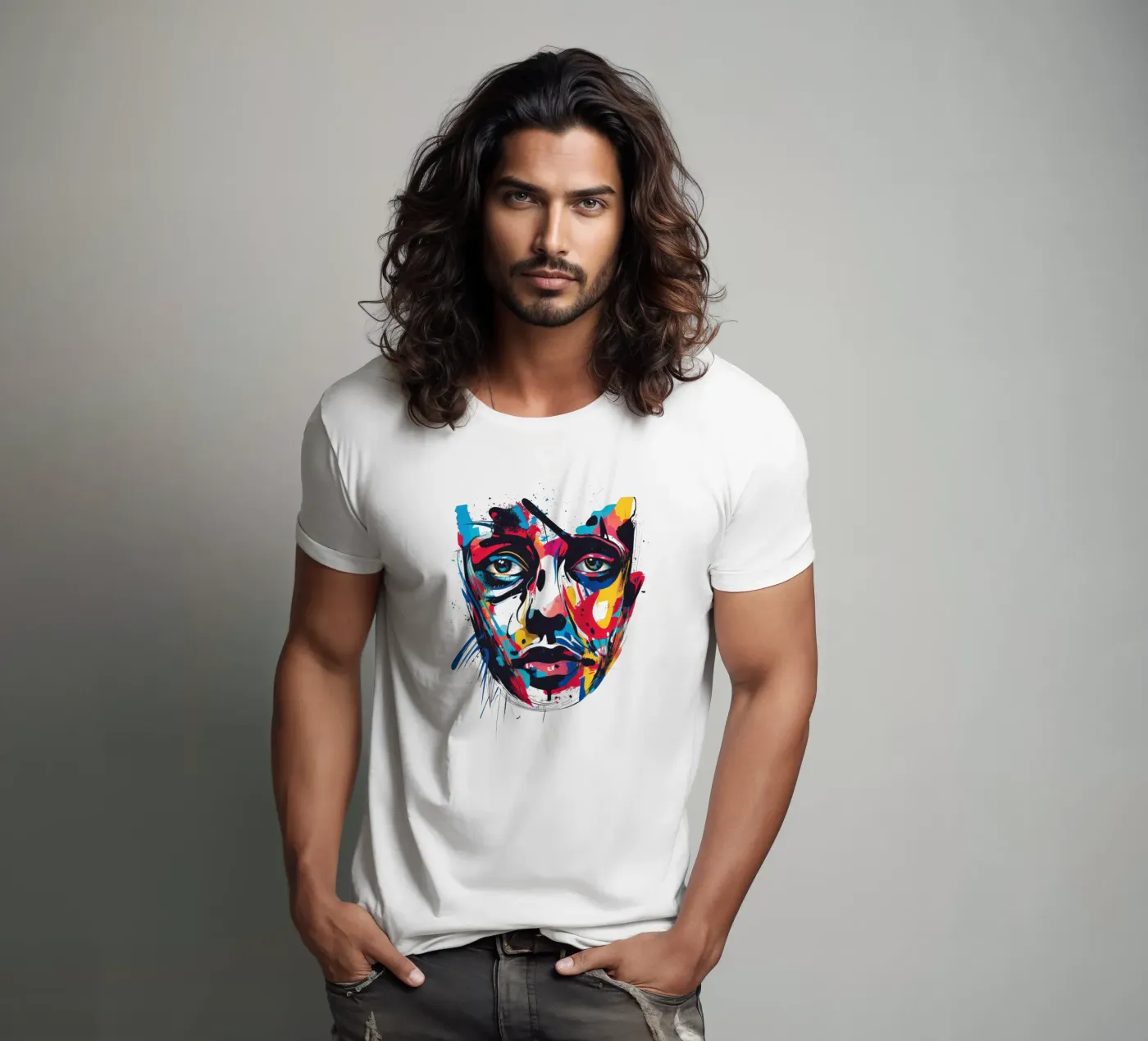Face #3 t-shirt da Art Unleashed