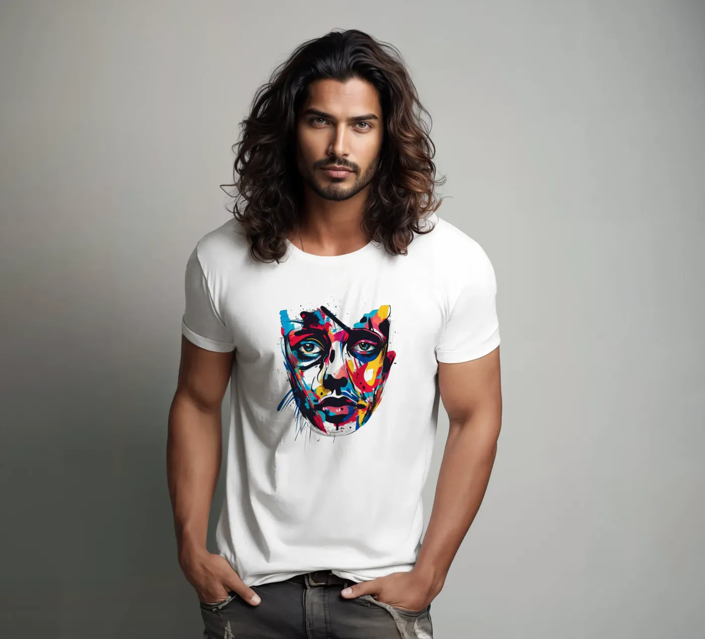 Face #3 t-shirt da Art Unleashed