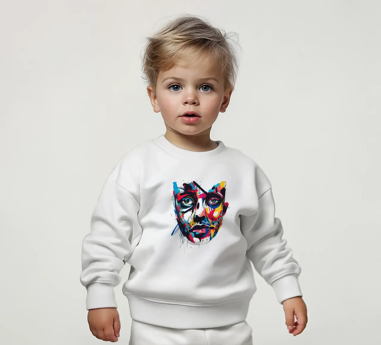 Face #3 felpa neonato da Art Unleashed