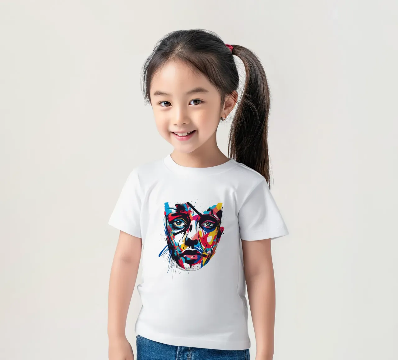 Face #3 t-shirt bambini da Art Unleashed