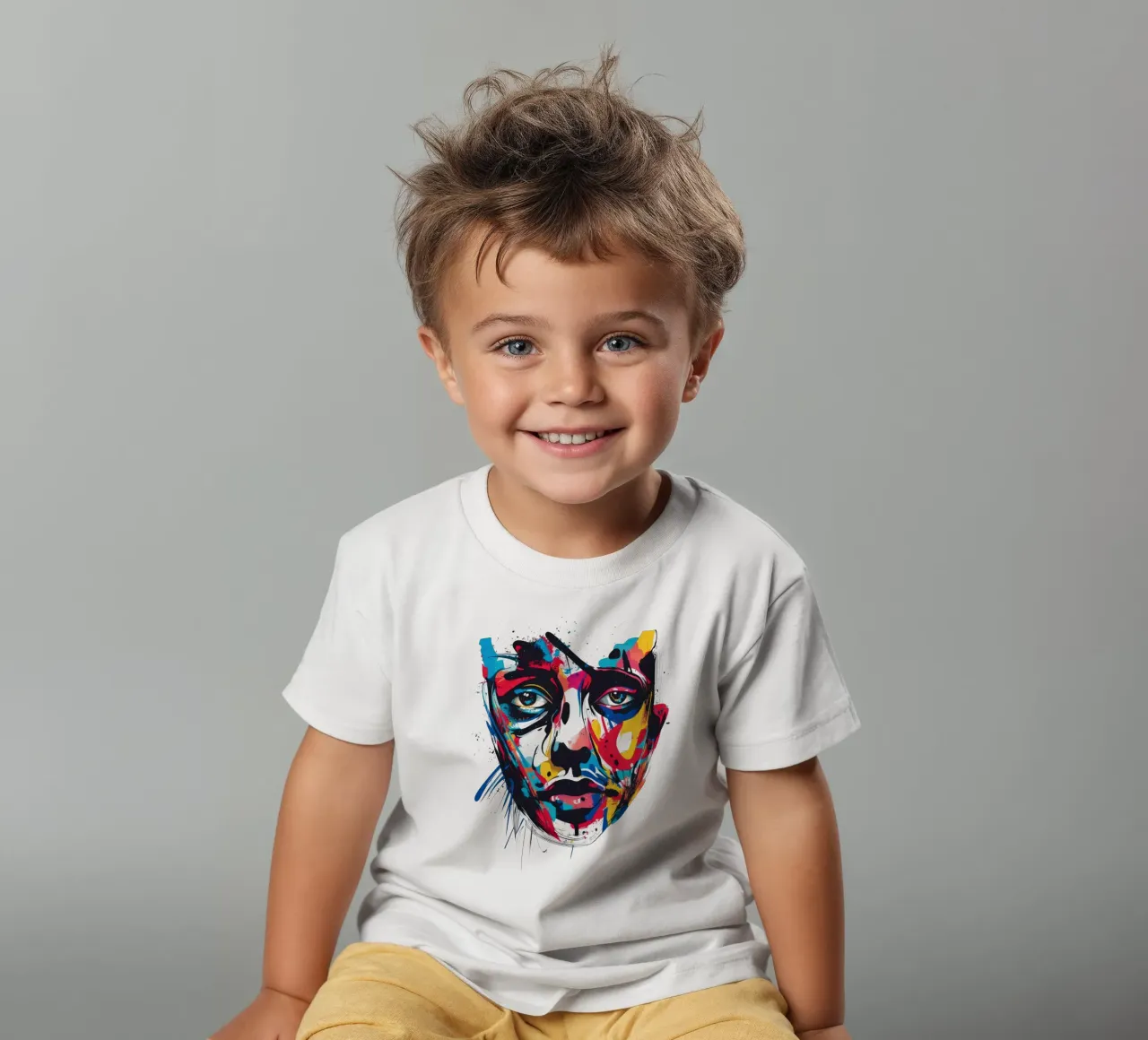 Face #3 t-shirt bambini da Art Unleashed