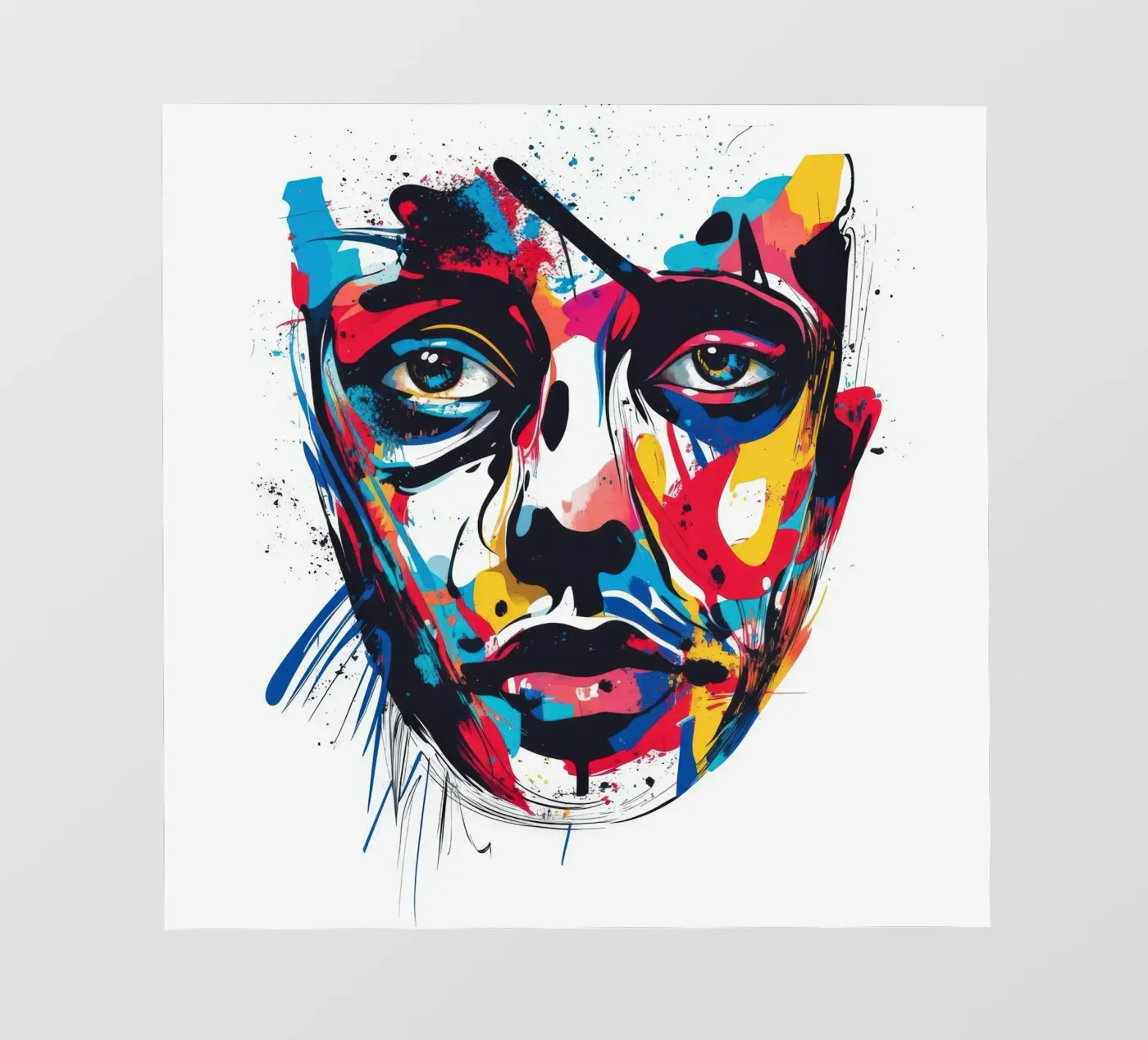 Face #3 backlit folie van Art Unleashed