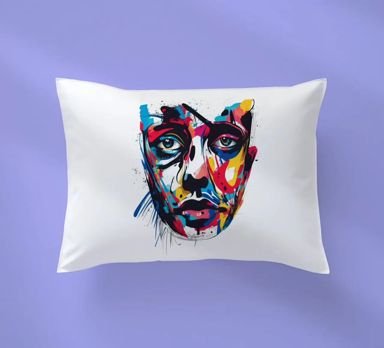 Face #3 cuscino da Art Unleashed